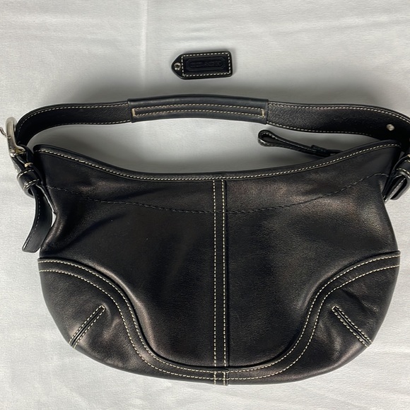 Coach Vintage Soho Hobo Black Leather Shoulder Bag - Picture 11 of 15